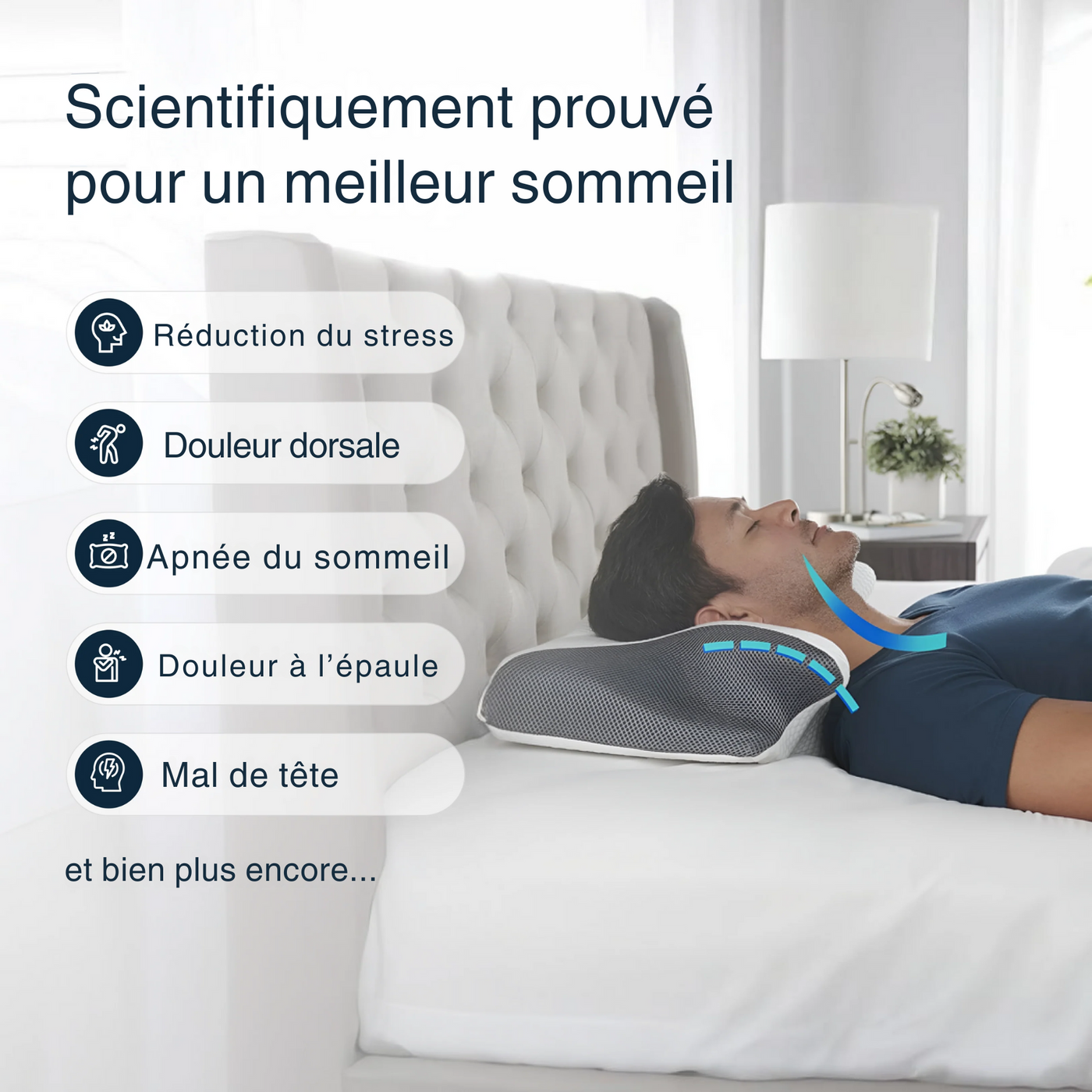Oreiller anti-douleur de qualité supérieure