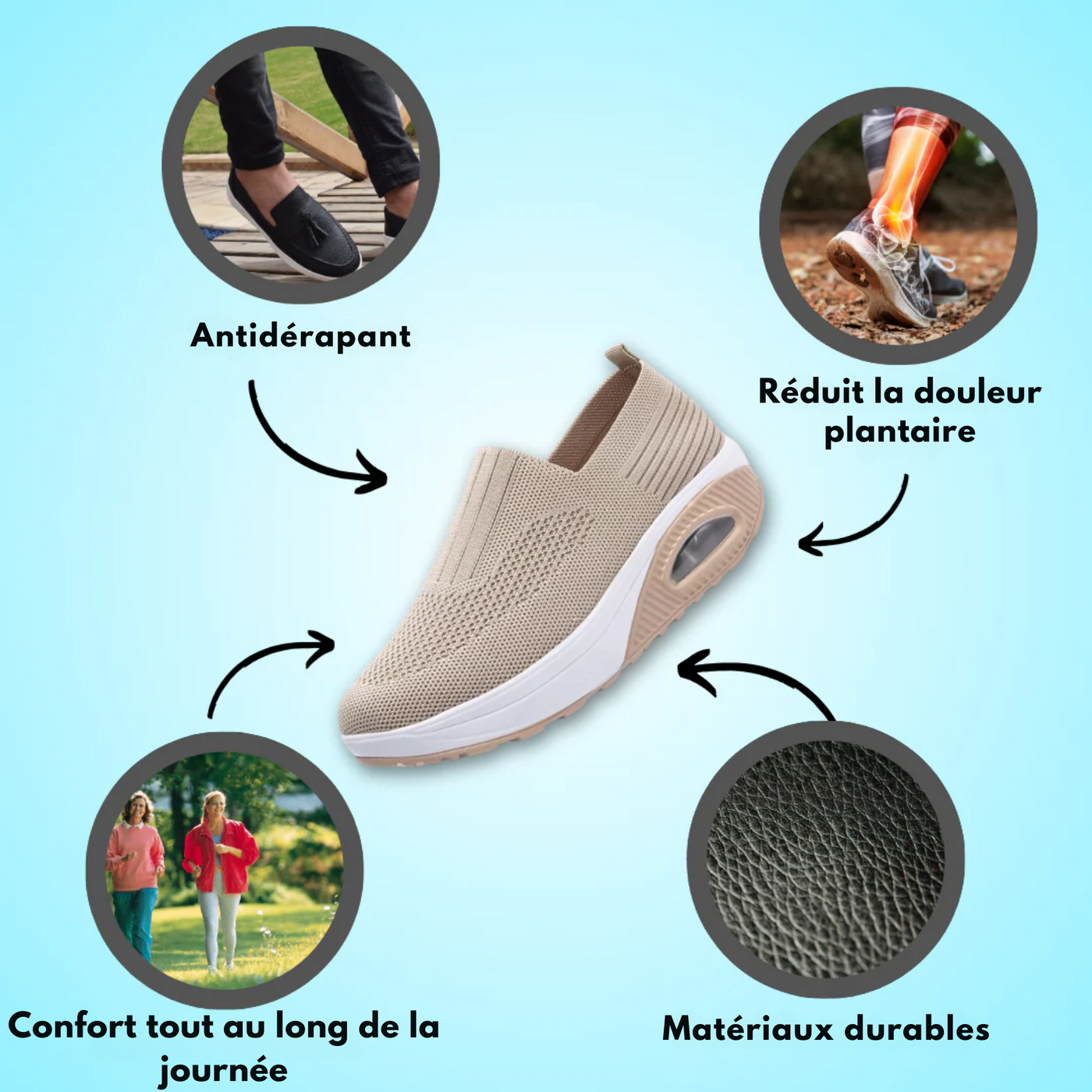 AirZen – Chaussures Orthopédiques Anti-Douleurs